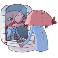 Грустная рыба-капля