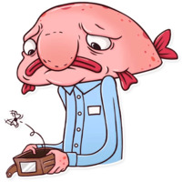 Грустная рыба-капля