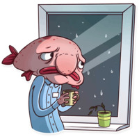 Грустная рыба-капля