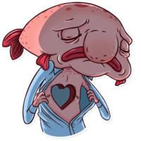 Грустная рыба-капля