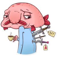 Грустная рыба-капля