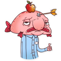 Грустная рыба-капля