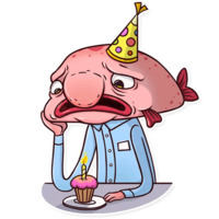 Грустная рыба-капля