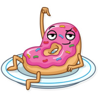 Пончик и кофе