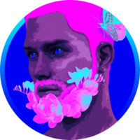 Неоновые гей стикеры
