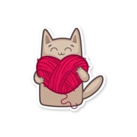 Серый котик