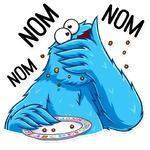 Cookie Monster @TrendingStickers
