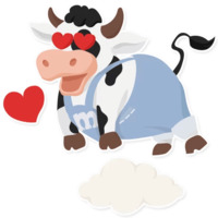 Веселая коровка