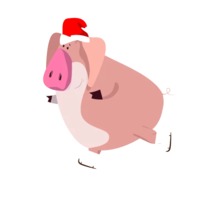 Новогодний свин
