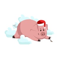 Новогодний свин