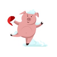 Новогодний свин