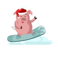Новогодний свин