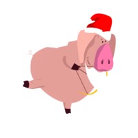 Новогодний свин