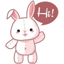 cute plush bunny