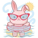 cute plush bunny