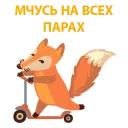 хитрая лисичка @stickerus