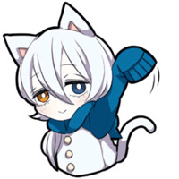 Белая кошечка